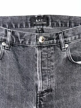 A.P.C. Petit New Standard Gray Washed Slim Jeans Size 31